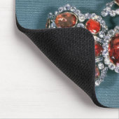 Bogenbroschen-Set mit glänzendem Mousepad (Ecke)