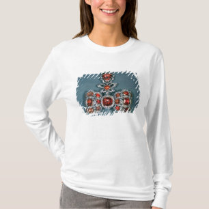 Bogenbroschen-Set mit glänzendem T-Shirt