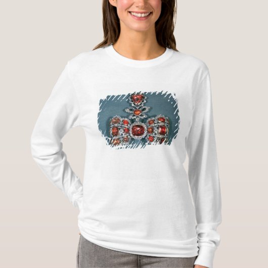 Bogenbroschen-Set mit glänzendem T-Shirt (Vorderseite)