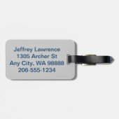 Bogendesign-Gepäckanhänger Gepäckanhänger (Rückseite horizontal)