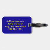 Bogendesign-Gepäckanhänger Gepäckanhänger (Rückseite horizontal)