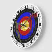 Bogendesign Große Wanduhr (Winkel)