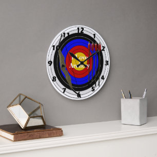 Bogendesign Große Wanduhr