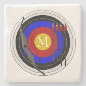 Bogendesign Steinuntersetzer (Vorderseite)