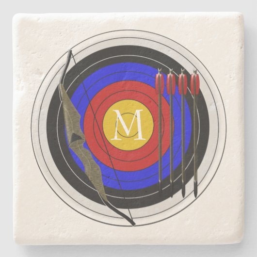 Bogendesign Steinuntersetzer (Vorderseite)