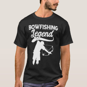 Bogenfischen Legende Bogenfischer Fisch Bogenjagd T-Shirt