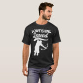 Bogenfischen Legende Bogenfischer Fisch Bogenjagd T-Shirt (Vorne ganz)