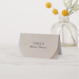 Bogenförmige neutrale Luxus-Hochzeit Platzkarte