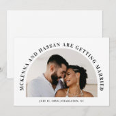Bogenförmige Save-the-Date-Hochzeitsankündigung Save The Date (Vorne/Hinten)