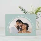 Bogenförmige Save-the-Date-Hochzeitsankündigung Save The Date (Stehend Vorderseite)