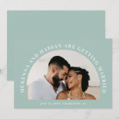 Bogenförmige Save-the-Date-Hochzeitsankündigung Save The Date (Vorne/Hinten)