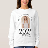 Bogenfoto Stolze Mutter des Absolventen 2026 Sweatshirt (Vorderseite)