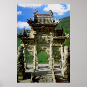Bogengang der Longquan-Druckerei Poster