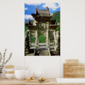 Bogengang der Longquan-Druckerei Poster (Küche)