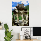 Bogengang der Longquan-Druckerei Poster (Heimbüro)