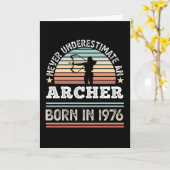 Bogengeschenk geboren 1976 50. Geburtstag Karte (Gelbe Blume)