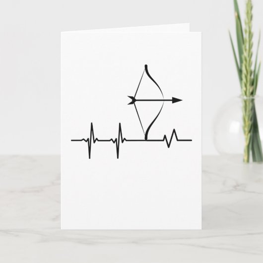 Bogenheartbeat Bow and Arrow Pulser Karte (Vorderseite)