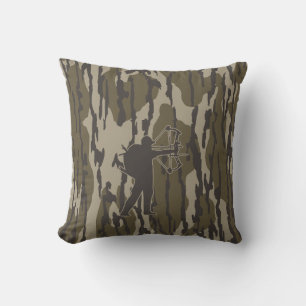 Bogenjagd auf Camouflage Kissen