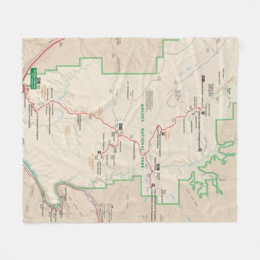 Bogenkarten-Fleecedecke Fleecedecke (Vorderseite (Horizontal))