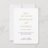 Bogenkarten, Minimalistische, moderne Hochzeit Save The Date (Vorderseite)