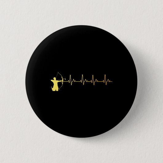 Bogenkunst für Männer Frauen Jäger Bogenschütze Button (Vorderseite)