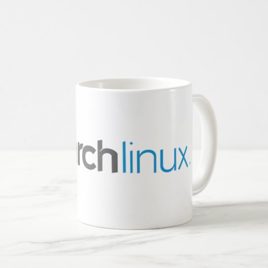 Bogenlinux-Tasse Kaffeetasse (VorderseiteRechts)