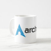 Bogenlinux-Tasse Kaffeetasse (Vorderseite Links)