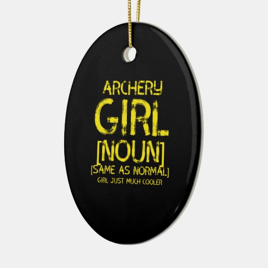 Bogenmädchen Keramik Ornament (Links)