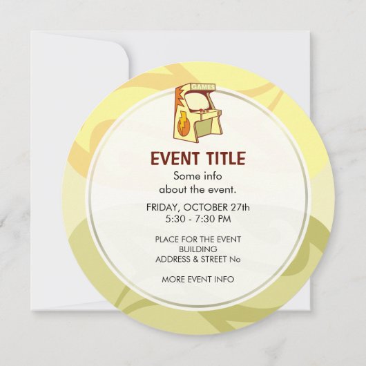 Bogenmaschine Einladung (Rückseite)