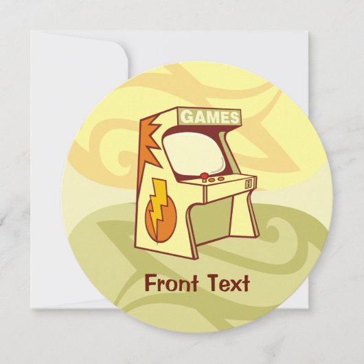 Bogenmaschine Einladung (Vorderseite)