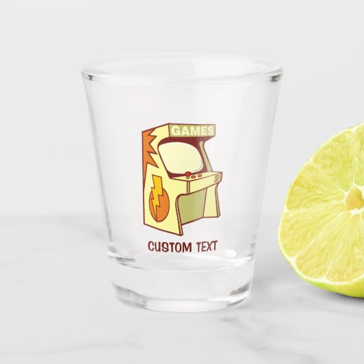 Bogenmaschine Schnapsglas (Vorderseite)