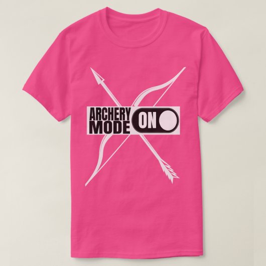Bogenmodus auf Bogenschießmaschine T-Shirt (Design vorne)