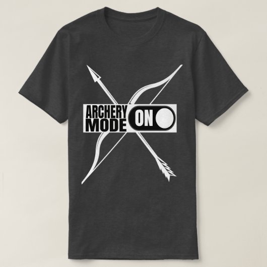 Bogenmodus auf Bogenschießmaschine T-Shirt (Design vorne)
