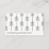 Bogenmuster / Stilvoll / Schwarz-weiß Visitenkarte (Vorderseite)