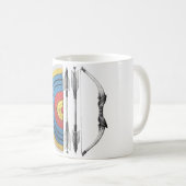 Bogenobjektbow und Arrow-Retro Kaffeetasse (VorderseiteRechts)
