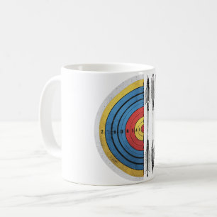 Bogenobjektbow und Arrow-Retro Kaffeetasse