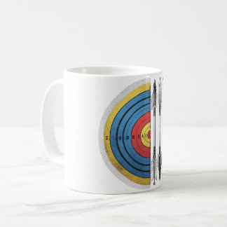 Bogenobjektbow und Arrow-Retro Kaffeetasse