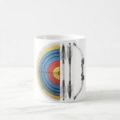 Bogenobjektbow und Arrow-Retro Kaffeetasse (Mittel)