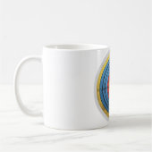 Bogenobjektbow und Arrow-Retro Kaffeetasse (Links)