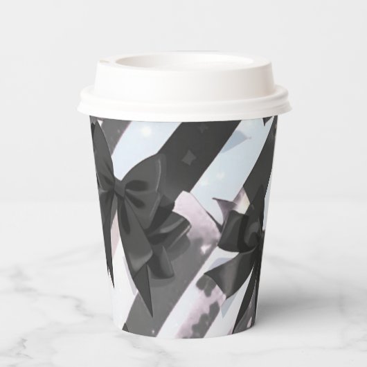 Bogenpapierkisten Pappbecher (Rückseite)