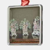 Bogenporzellanzahlen, 1761 silbernes ornament (Links)