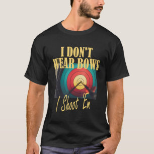 Bogenschieß-Mama Zielscheibe Ich trage keine Böge T-Shirt