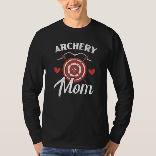 Bogenschieß-Mutter Schießt Bogen Pfeil Bogenschütz T-Shirt (Vorderseite)