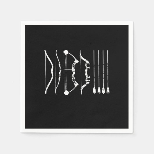 Bogenschießarten Bogenschießen Bowman Shooting Arc Serviette (Vorderseite)