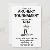 Bogenschießbow Einladung (Vorderseite)