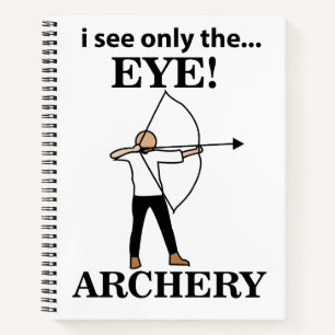 Bogenschießbow Notizblock