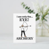 Bogenschießbow Postkarte (Stehend Vorderseite)