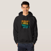 Bogenschießbühne Retro Vintag Hoodie (Vorne ganz)