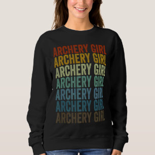 Bogenschießbühne und Bogenschießen Sweatshirt