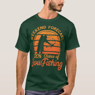 Bogenschießen 100 Wochenendvorhersage Retro Vintag T-Shirt